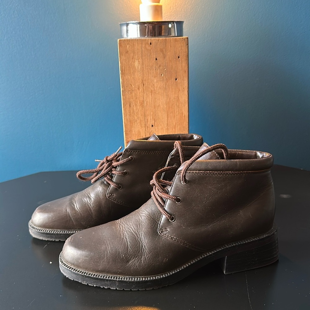Vintage Leather Ankle Boots
